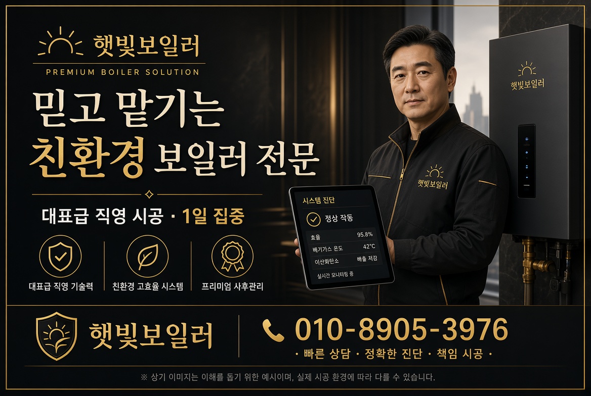 서울·경기 보일러 온수기 수리 교체 전문 업체 햇빛보일러 고객센터 안내